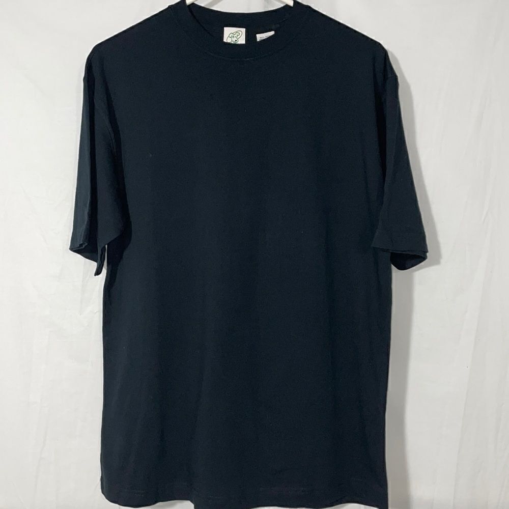 Green dog black T shirt